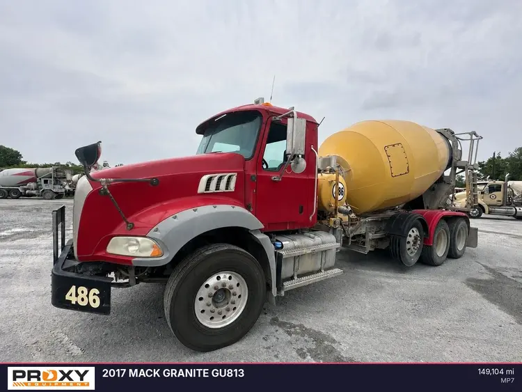 Used 2017 MACK GRANITE GU813 Concrete Mixer Trucks Delaware US | Proxy Equipment #1388942