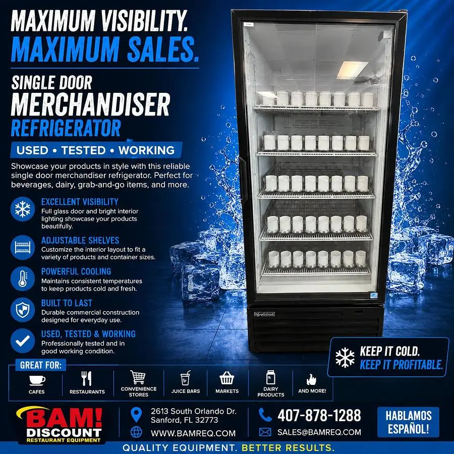 Used ROYAL COOLERS RVCF-027-32 Display Refrigerators Florida US | BAM Discount Restaurant Equipment #1257192