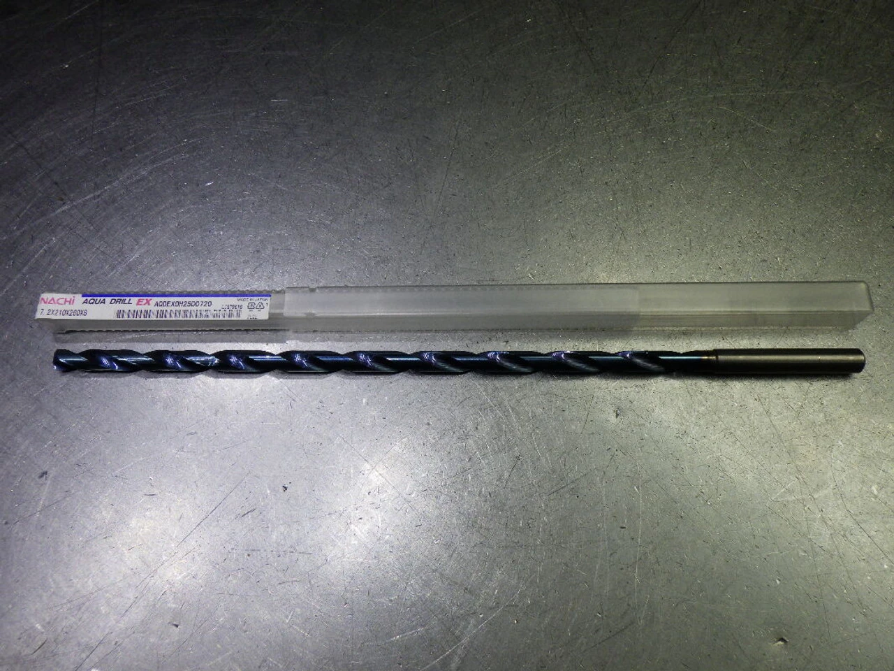 Nachi Aqua Drill EX 7.2mm Coolant Thru 25xD Carbide Drill AQDEX0H25D0720 (LOC2055A)