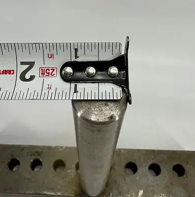 Unbranded Lathe Tool Rest ~  10" x 2" x 1" ~ w/ 1/2" Holes (5950)