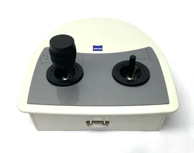 USED ZEISS DUAL-JOYSTICK X-Y-Z SPECIMEN STAGE CONTROLLER FOR ELECTRONIC MICR