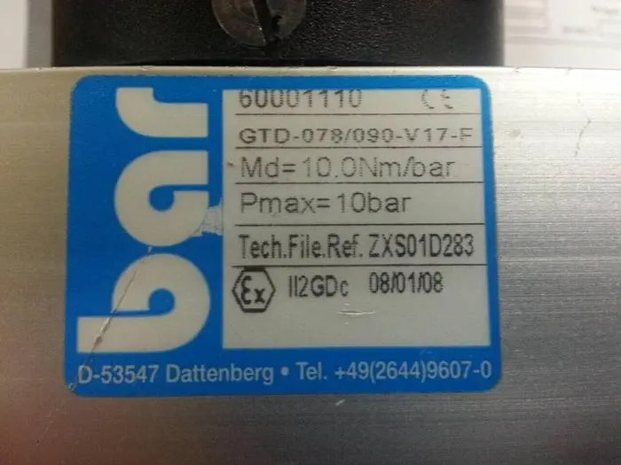 Used BAR GTD-078/090-V17-F Valves/Fittings Michigan US | Ideal Machinery #602699