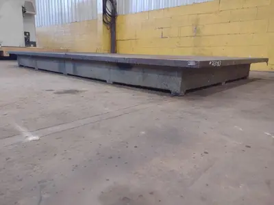 12' X 6' STEEL LAYOUT TABLE PLATE: STOCK #23783