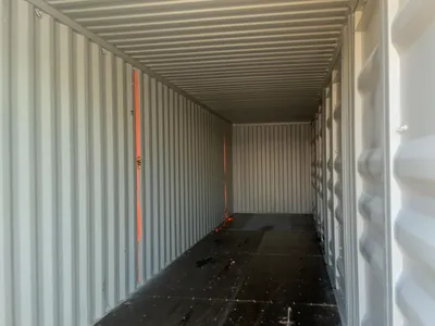 2026 40’L x 8’W x 9’ 6”T High Cube Shipping/Ground Container, swing doors on one end and four sets o...