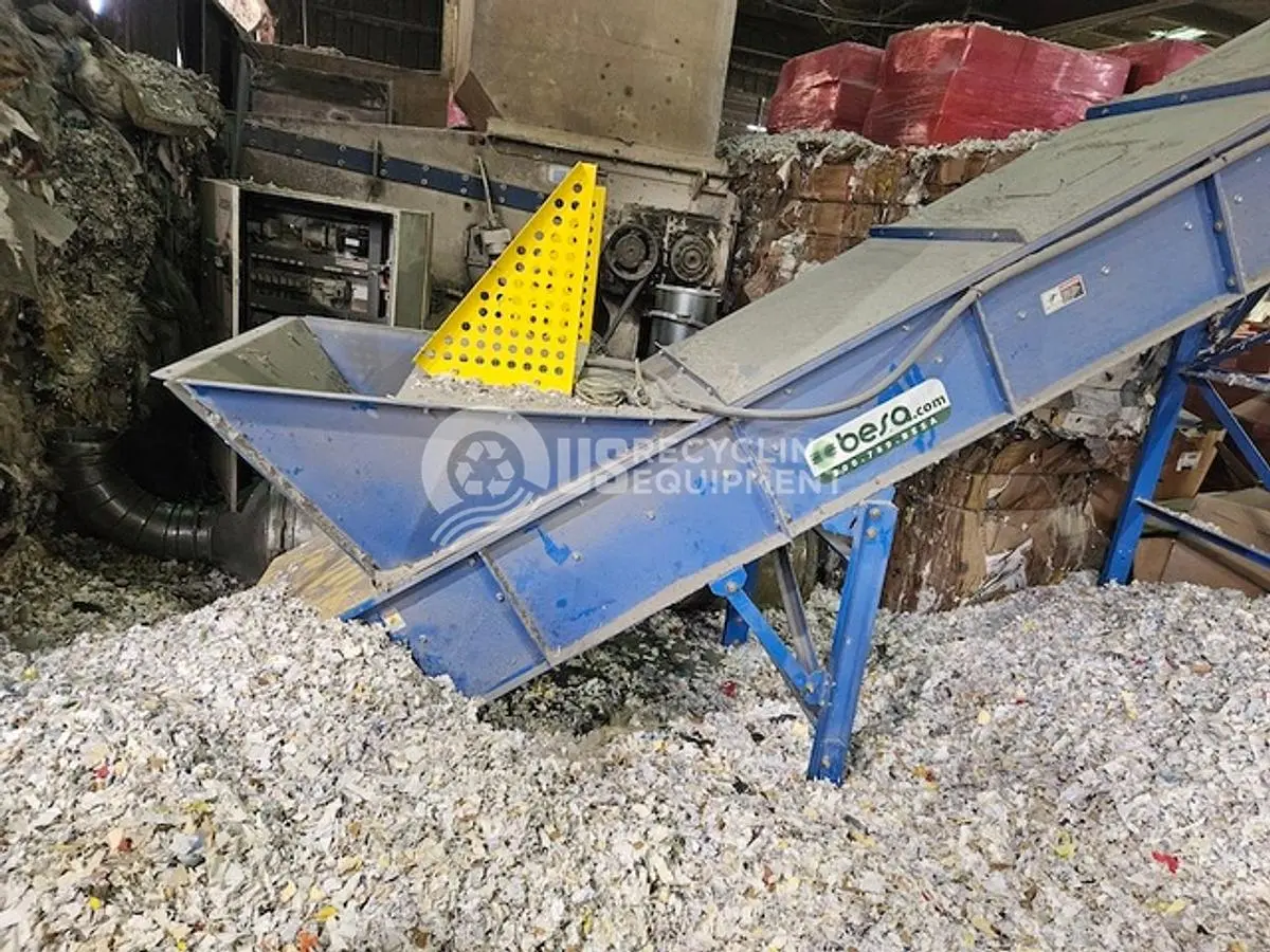 USED VECOPLAN RG52 SINGLE SHAFT SHREDDER SYSTEM