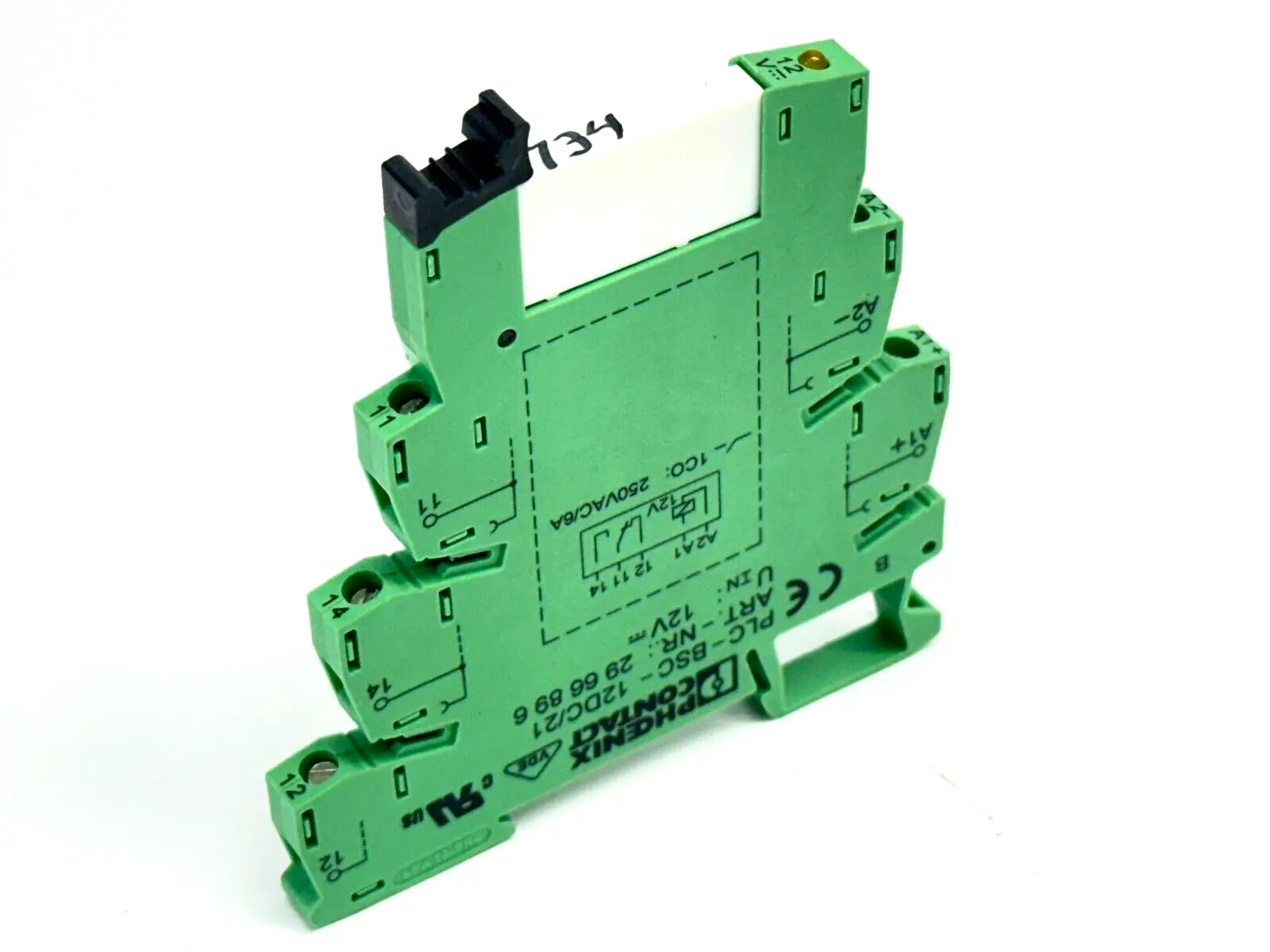 REL-MR- 12DC/21 | Phoenix Contact  Relay 2961150 w/ PLC-BSC-12DC/21 Base 2966896 - Used