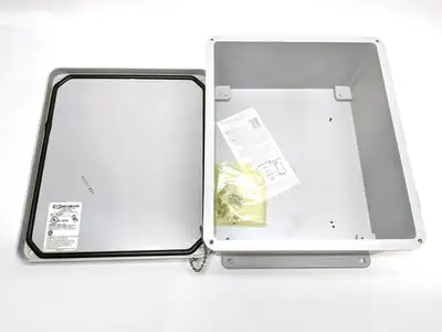 USED WIEGMANN 12” X 10” X 5” JIC SERIES SCREW COVER GRAY