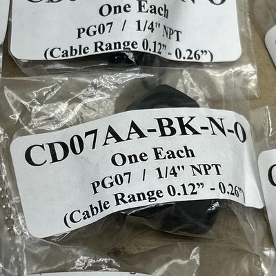 (10) CD07AA-BK-N-O New In Individual Sealed Bags Fast Shipping! + Warranty