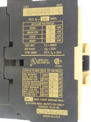 USED ALLEN BRADLEY 100-A24ND3 SER C