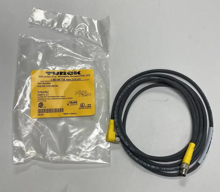 New | in-Stock TURCK PKW 3M-2-PSG 3M/S90 Miscellaneous Equipment (Electrical & Power) | Surplus Asset Holdings #1189917
