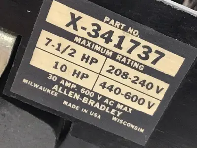 USED ALLEN BRADLEY X-341737