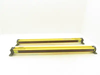 Banner SLSR14-600Q8 EZ-SCREEN Light Curtain Transmitter Receiver Set 600mm