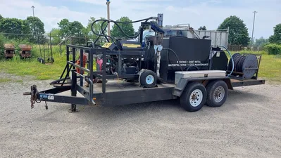 (2) Hennes Johnson, 4520, Trailer Mounted, Cold Process Spray Units