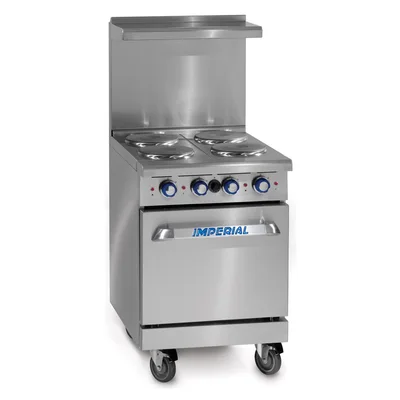 Imperial IR-4-E 24" Restaurant Range w/ 4 Round Electric Burners