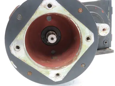 FG220S01 Gearbox Reducer 9.864 Ratio Dual Output Shaft IEC 63 Motor Adapter