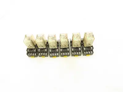 Weidmuller DRM570024LD Relay With Base 5A 24VDC 4 Contacts 14 Pin Lot Of 6