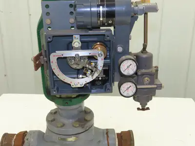 Fisher 667-ES Sz 40 Pneumatic Diaphragm Actuator 2" Globe Valve w/Positioner