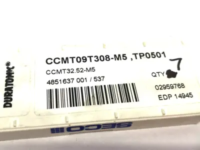 New | in-Stock SECO TURNING INSERT CCMT32.52-M5, 2959768 Carbide Inserts Michigan US | Maverick Industrial Sales #1092918