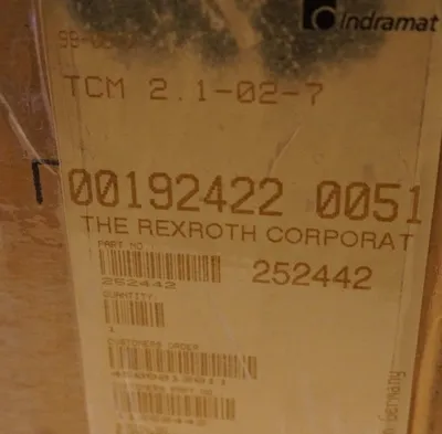 NEW BOSCH REXROTH TCM2.1-02-7 CAPACITOR MODULE TCM2.1027