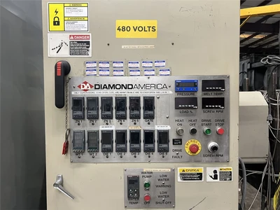 4.5" Diamond America Extruder, 32:1 L/D, 200 HP