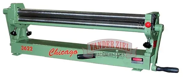 New | in-Stock CHICAGO SR-3622 Plate Bending Rolls including Pinch Michigan US | Vander Ziel Machinery Sales #483010