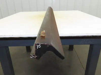 Press Brake Punch Die 72-1/8" Long 90° V 7/16" Finger 2" Return 3-3/4" H