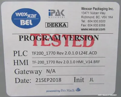 USED WEXXAR IPAK TF200
