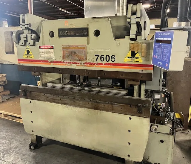 Used 1998 ACCURPRESS 7606 Press Brakes Texas US | Revelation Machinery #402753