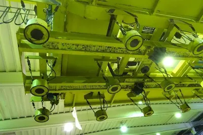 USED FIMEC CRANE WITH MAGNETIC PLATE HOIST 15 TON X 12 500 MM