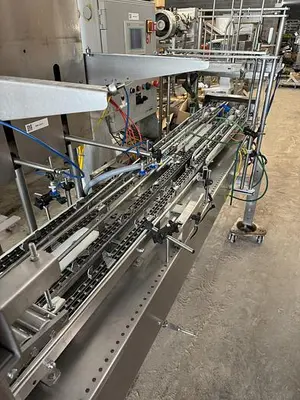 USED CONTROL GMC CUP, TUB AND TRAY FILLING AND LIDDING LINE FDS1500