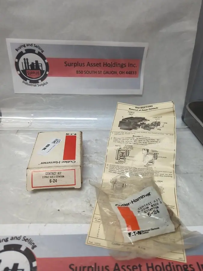 New | in-Stock CUTLER-HAMMER 6-24 Miscellaneous Equipment (Electrical & Power) Ohio US | Surplus Asset Holdings #1236370