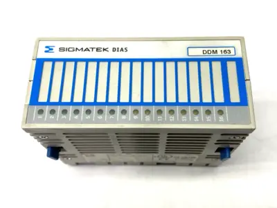 USED SIGMATEK DIAS DIGITAL CONVERSION MODULE DDM 163 CRACKED PLASTIC