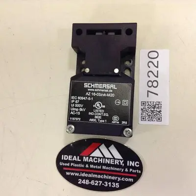 Used SCHMERSAL AZ 16-03ZVK-M20 Relays & Switches Michigan US | Ideal Machinery #1302474
