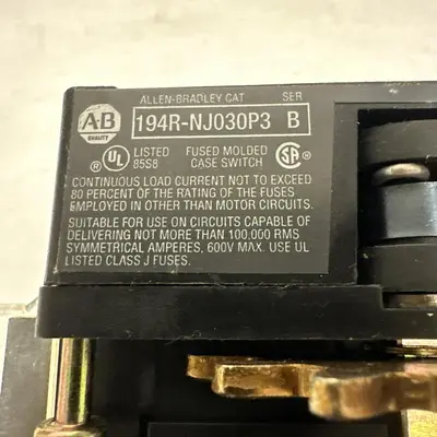 USED ALLEN-BRADLEY 194R-NJ030P3