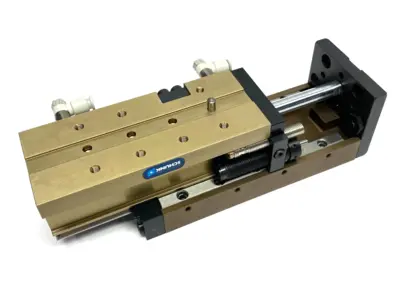 USED SCHUNK COMPACT LINEAR SLIDE PISTON ROD CYLINDER BACKLASH-FREE