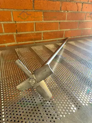 Used 39" STAINLESS STEEL MIXING SHAFT  1" DIAMETER W/  7" IMPELLER Agitator Shaft California US | Equipment Lab #1415133