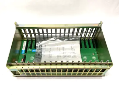 USED ALLEN-BRADLEY SER. B 16-SLOT CHASSIS RACK MODULE