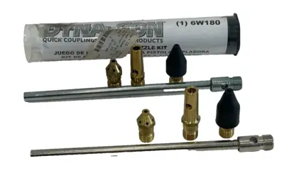 NEW DYNAQUIP CONTROLS 6W180 NOZZLE KIT SET OF 2