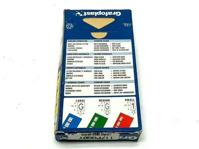 117PGGBY | Grafoplast  Wiremarker Strips PKG OF 25 - New Other