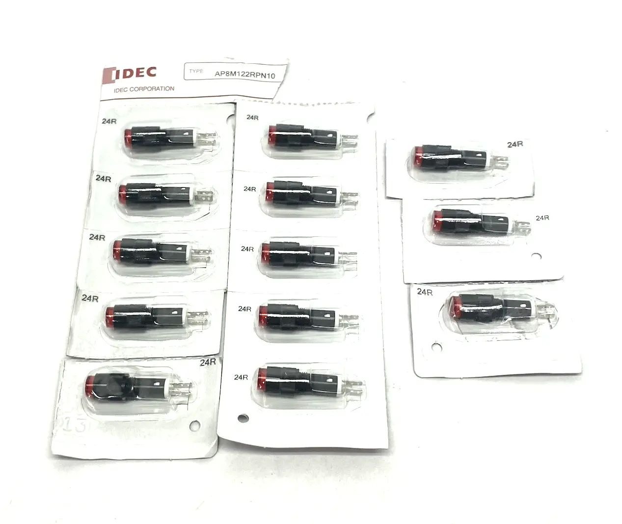 New | in-Stock IDEC Red Pilot Light Indicator LOT OF 13 Light Source Equipment Michigan US | Maverick Industrial Sales #1390998