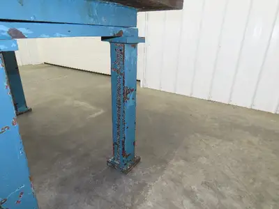 Vintage Precision Steel Welding Layout Table 71x35.5" Cast Iron 1-3/4" Thick Top