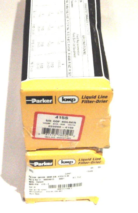 2 NEW PARKER 415-S LINE FILTER DRIERS 415S