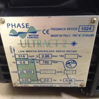 Used PHASE MOTION CONTROL UL 503 Motors (misc) Michigan US | Ideal Machinery #1304218