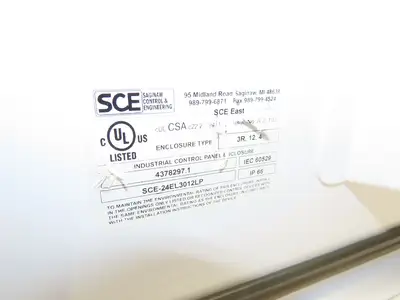Saginaw SCE24EL3012LP Electrical Enclosure Control Panel JIC Backplate 24x30x12"