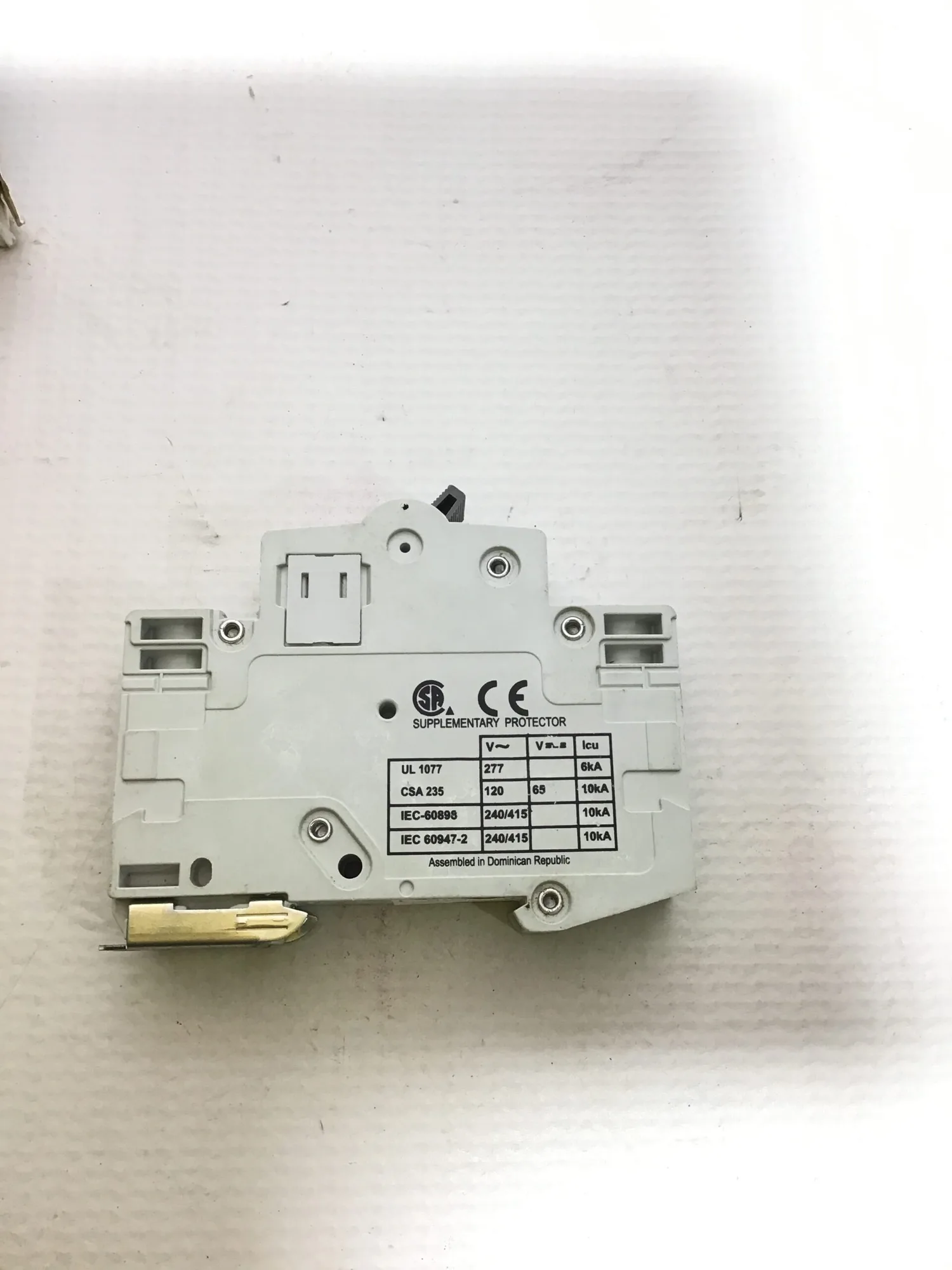 Eaton Cutler-Hammer WMS1D04 Supplementary Protector