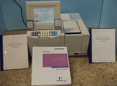 QTY. 1. PERKIN ELMER EZ201 UV-VIS SPECTROMETER, MO...