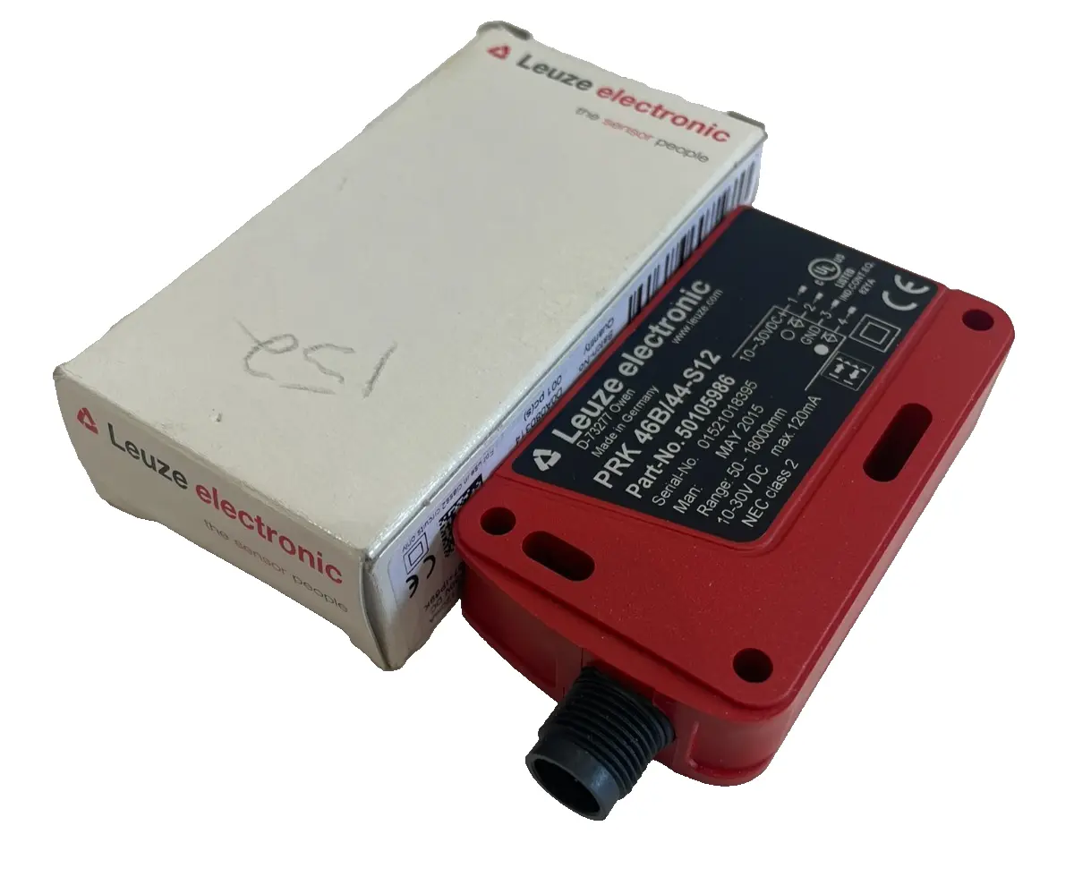 NEW LEUZE ELECTRONIC PRK46B44S12 PHOTOELECTRIC SENSOR 50105986