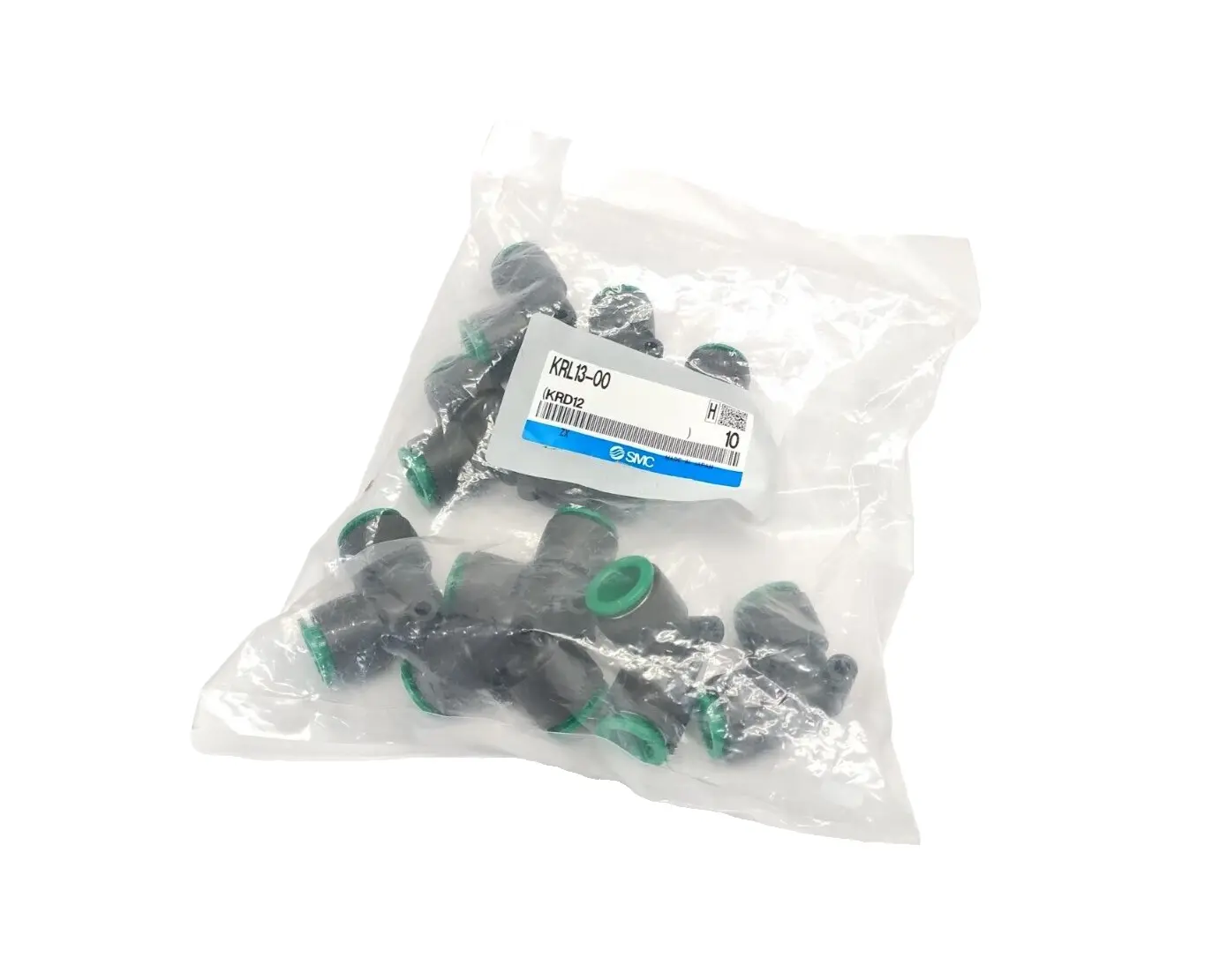 KRL13-00 | SMC  Flame Resistant One-Touch Pneumatic Elbow Fitting 1/2" Tube 10-PK - New