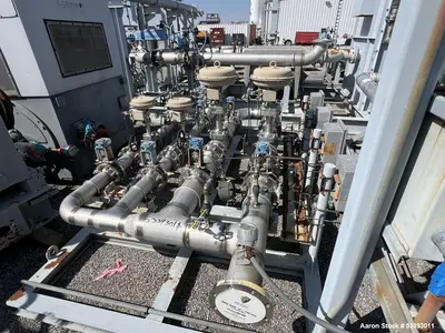Used – 304 Stainless Steel Samson Metered Pump Skid – 4 Segments, Pressure Panels, Multi-Connection