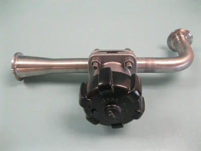Gemu 1-1/2 x 1"  Tri-Clamp Sanitary Stainless Manual Diaphragm Valve Assembly F4